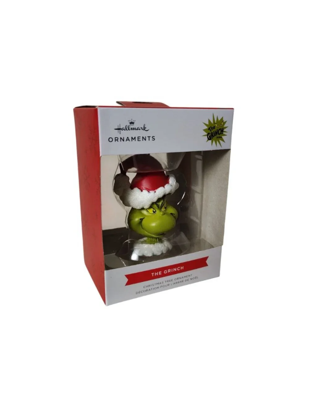 Hallmark Christmas Ornament The Grinch In Santa Hat Collectible Decoration